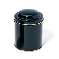 Puszka `Plain Czarna` okrągła 125g